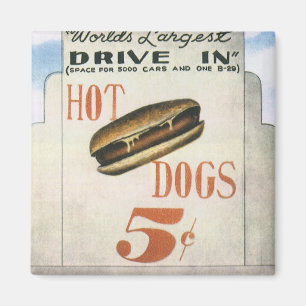 Aimant Ancien panneau d'affichage, plus grand cinéma driv