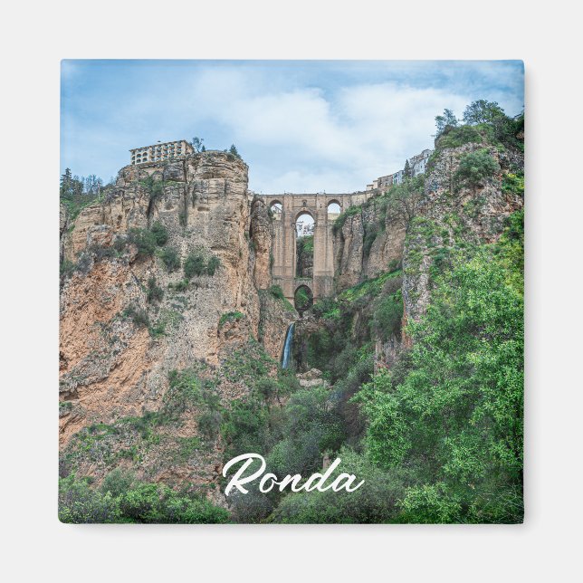 Aimant Ancien pont historique à Ronda, Espagne (Devant)