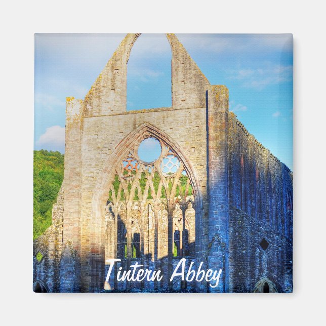 Aimant Ancienne abbaye de Tintern, monastère cistercien,  (Devant)
