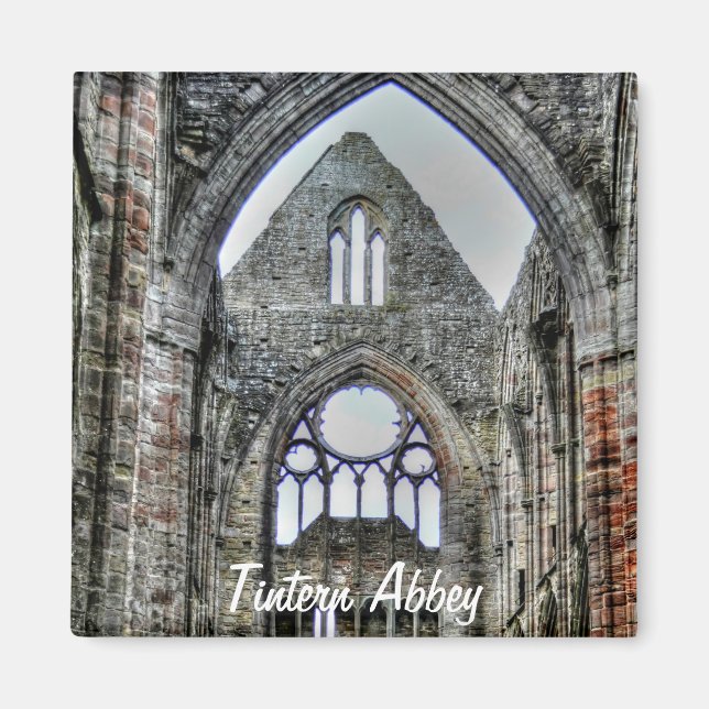 Aimant Ancienne abbaye de Tintern, monastère cistercien,  (Devant)