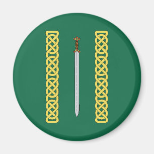 Aimant Ancienne épée celtique et réseau