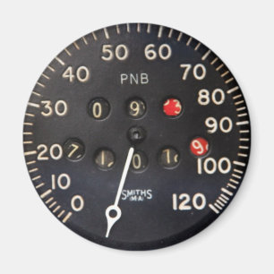 Aimant Ancienne jauge de compteur de vitesse à partir d'