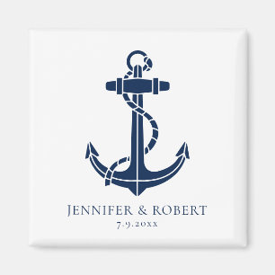 Aimant Ancre bateau Mariage nautique Keepsaké personnalis