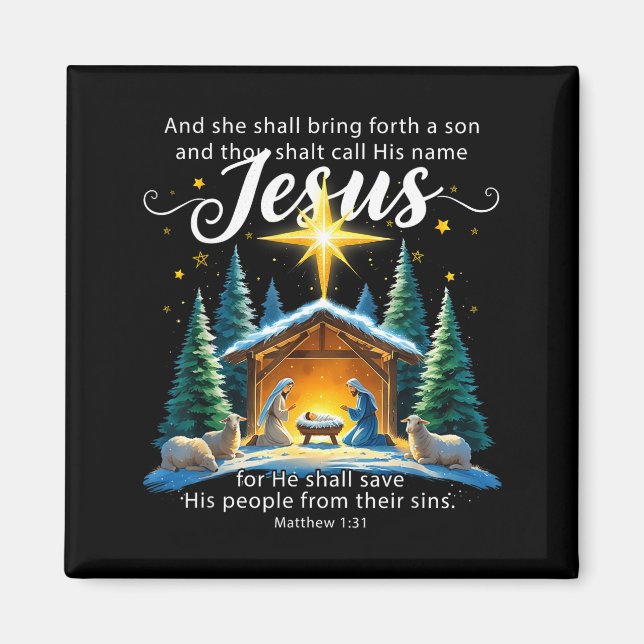 Aimant And Thou Shalt Call His Name Jesus Nativity Christ (Devant)