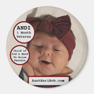 Aimant ANDI 1 mois Ancien-enfant des parents d'O&HTR