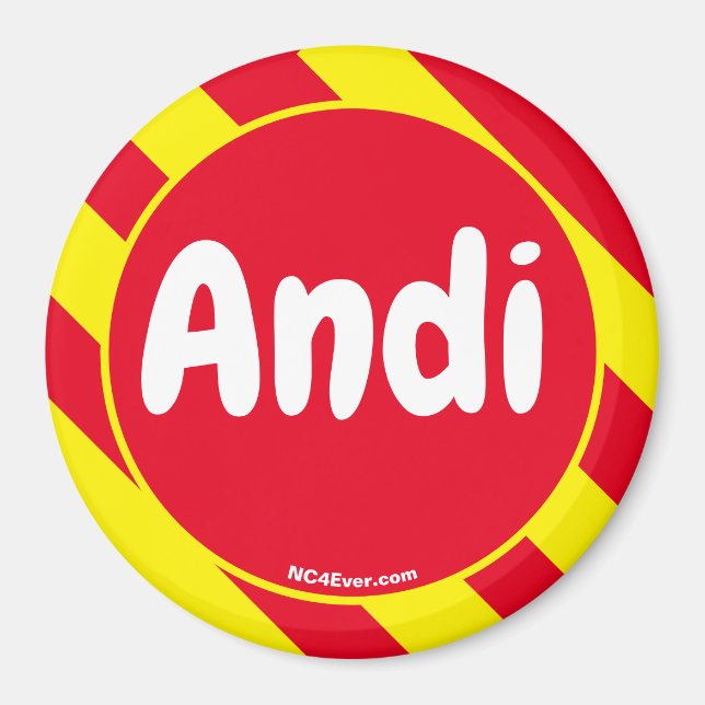 Aimant Andi Rouge/jaune (Devant)