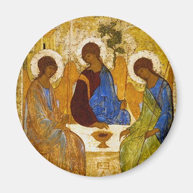 Aimant Andrei Rublev , “ Holy Trinity ” (Devant)