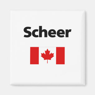 Aimant Andrew Scheer Canada Drapeau canadien Couleur clai