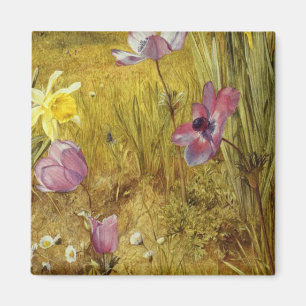 Aimant Anémones vintages et jonquilles Henry Newman