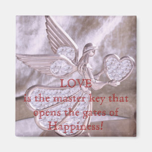 Aimant Ange avec le coeur