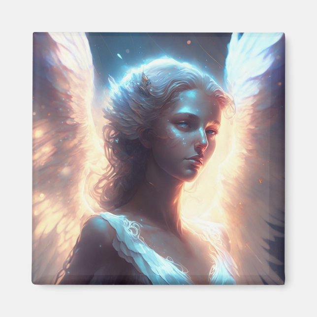 Aimant Ange mystique aux yeux bleus (Devant)