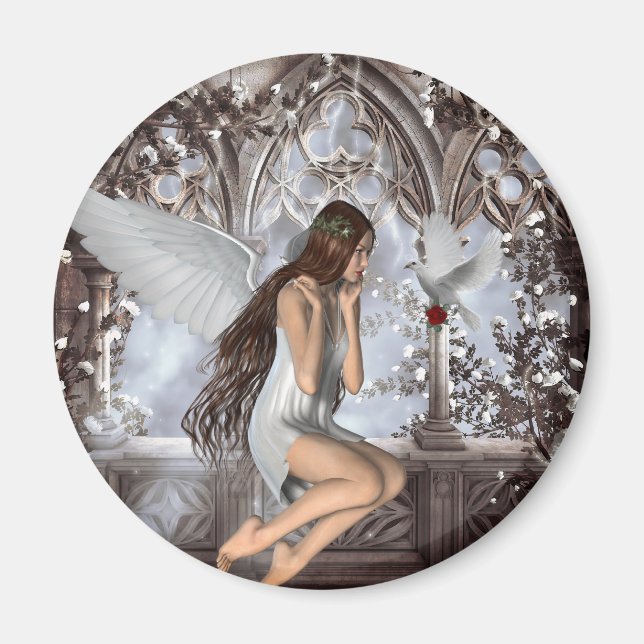 Aimant Angel et sa colombe (Devant)