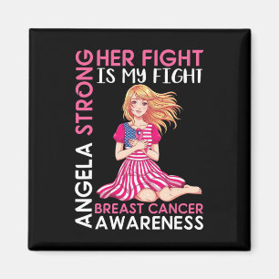 Aimant Angela Strong Sensibilisation au cancer du sein So
