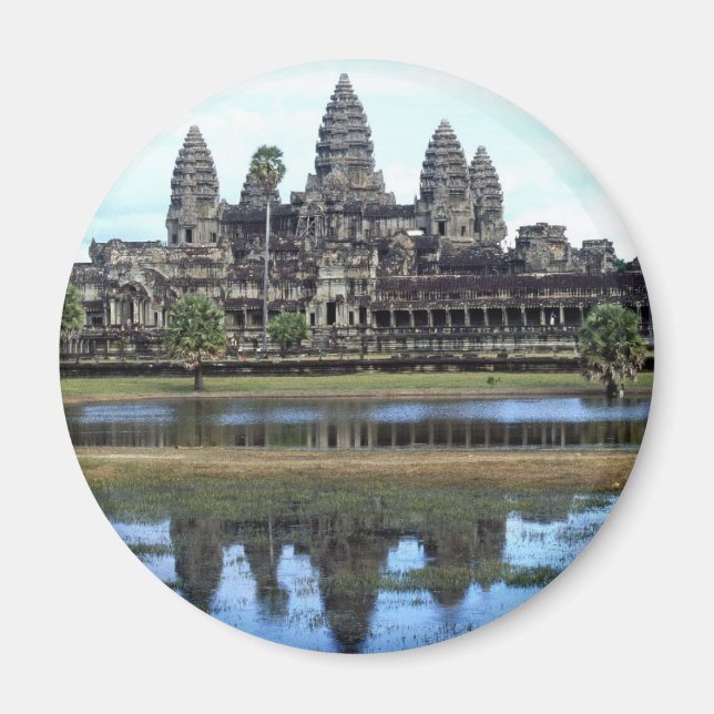 Aimant Angkor Vat Cambodge Temple Voyage Photographie (Devant)