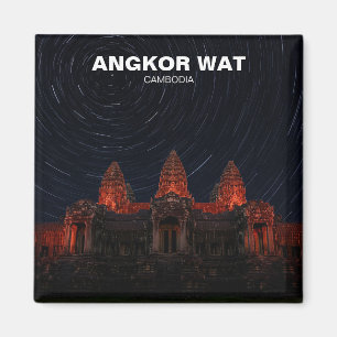 Aimant Angkor Wat Cambodge la nuit