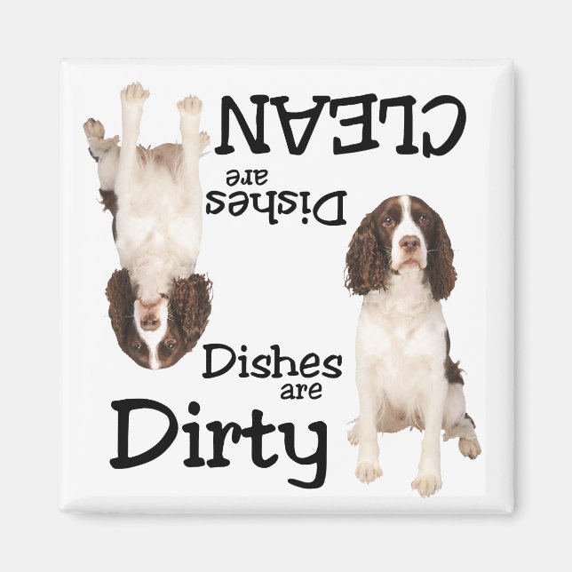 Aimant Anglais Springer Spaniel Amateurs de lave-vaissell (Devant)