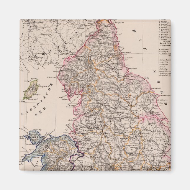 Aimant Angleterre, Pays de Galles (Devant)