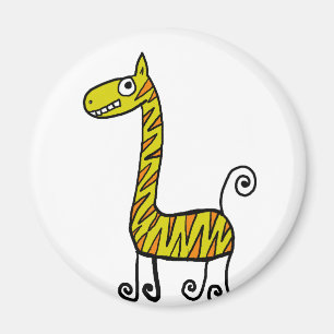 Aimant animal mignon de bande dessinée