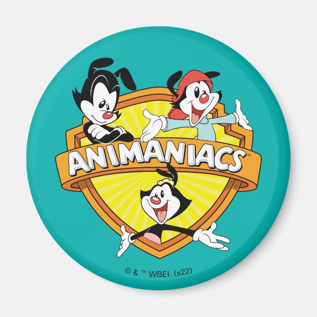 Aimant Animaniacs | Warner Brothers & Sister WB Shield (Devant)