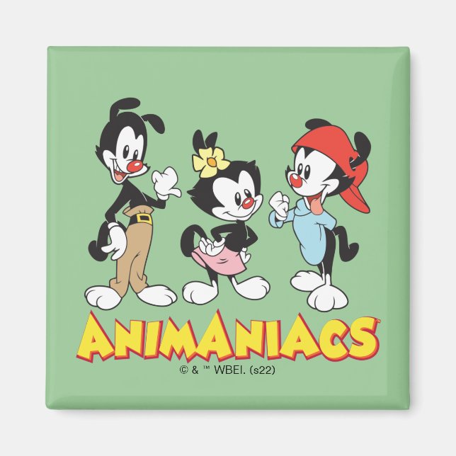 Aimant Animaniacs | Yakko, Dot et Wakko debout (Devant)