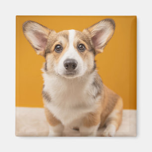 Aimant Animaux de bébés cutest Corgi Portrait sur Orang