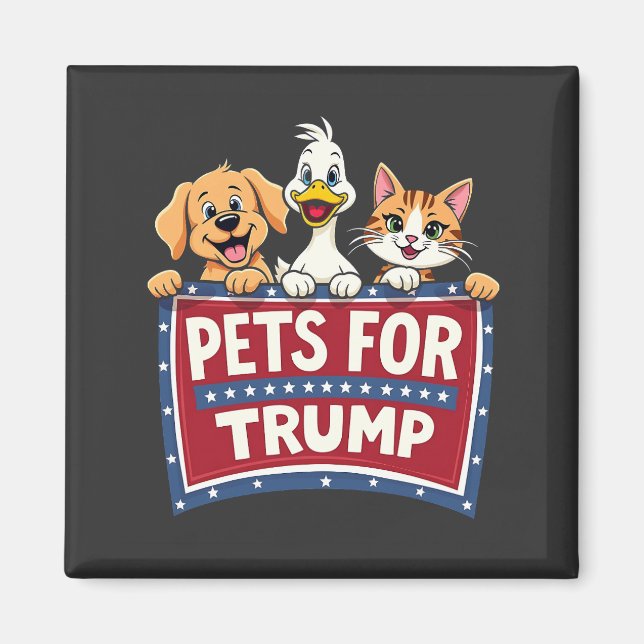 Aimant Animaux de compagnie pour Trump Cats Maga Dogs Ele (Devant)