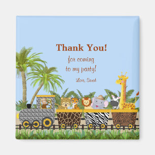Aimant Animaux de jungle de safari dans l'aimant de Merci