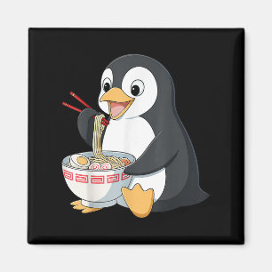 Aimant Anime Kawaii Penguin Manger Ramen Noodle Cadeaux H