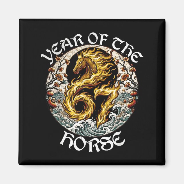 Aimant Anime Srit Fire Horse 2026-7 Mythic Zodiac New Yea (Devant)