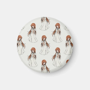 Aimant Anime Weeb Girl Manga Design Motif