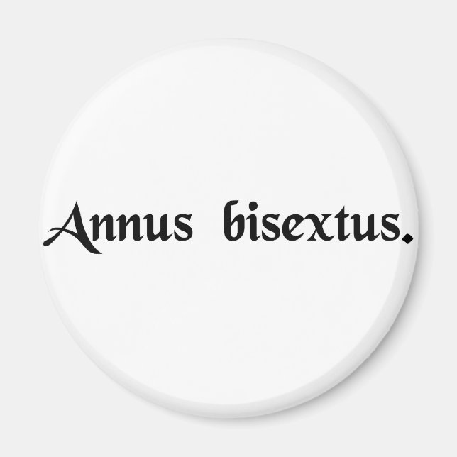 Aimant Année bissextile (Devant)