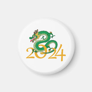 Aimant année du dragon 2024 heureux chinesse nouvelle ann