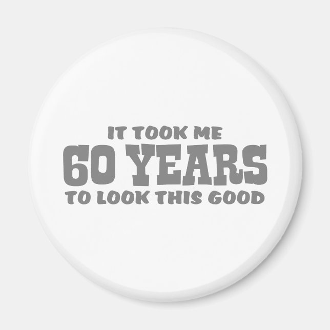 Aimant Anniversaire 60 ans (Devant)