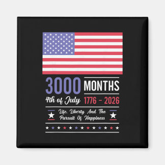 Aimant Anniversaire Amérique États-Unis 3000 Mois 250 Ans