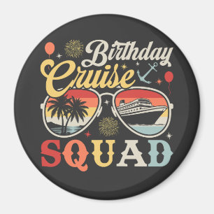 Aimant Anniversaire Croisière Groupe Famille Cercle De Co