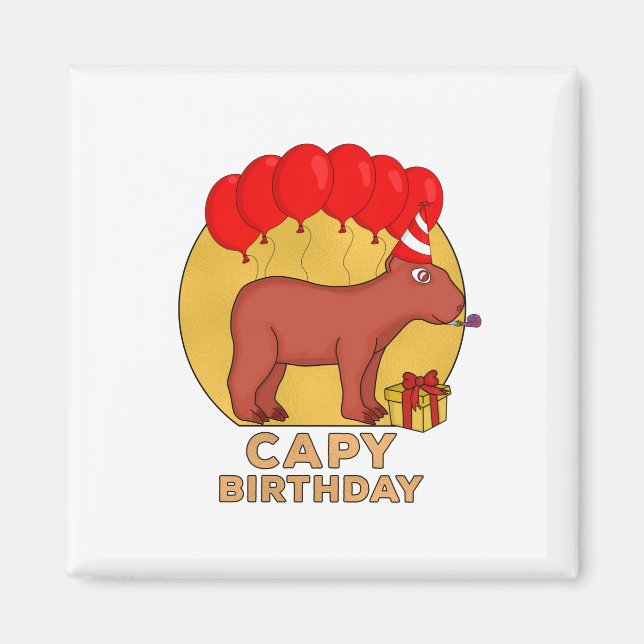 Aimant Anniversaire de Capy (Devant)