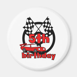 Aimant Anniversaire de courses d'automobiles 5ème
