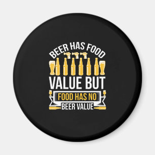 Aimant Anniversaire de la Valeur Alimentaire de la Bière
