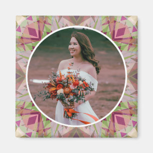 Aimant Anniversaire de mariage personnalisé automne rose 