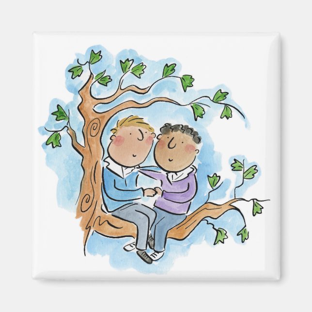 Aimant Anniversaire du bois (Devant)