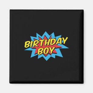 Aimant Anniversaire Garçon Cute Enfants Superhero Corresp