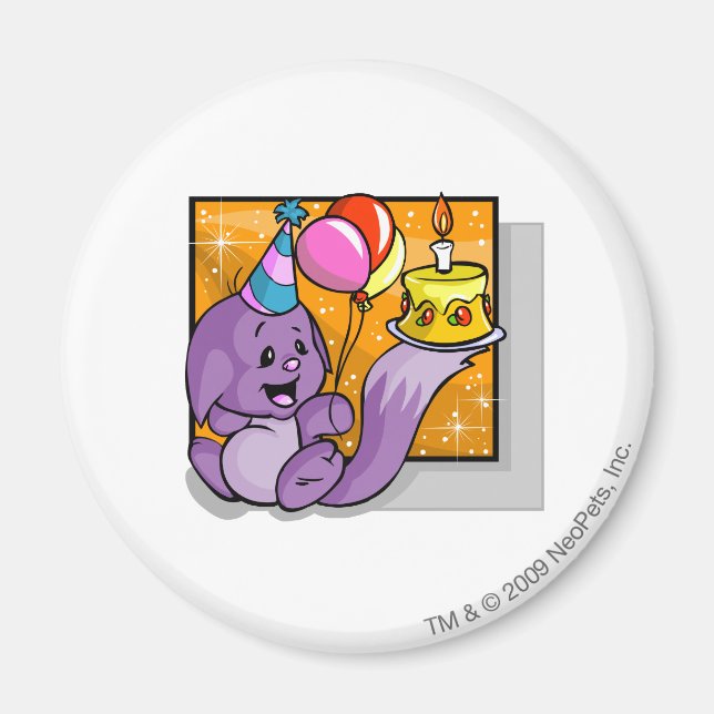 Aimant Anniversaire Kacheek (Devant)