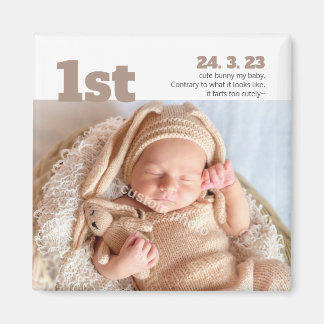 Aimant Anniversaire moderne, Production personnalisée dis