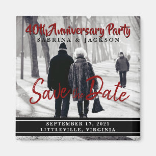 Aimant Anniversaire ou toute fête - Enregistrer la date