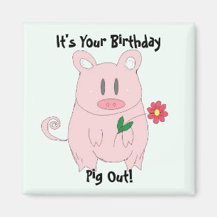 Aimant Anniversaire Piggy