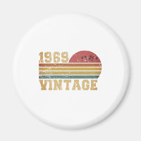 Anniversaire Rétro Vintage Coucher de Soleil 1969