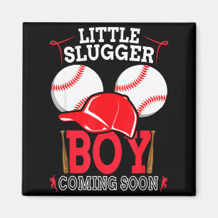 Aimant Annonce de bébé Bientôt Petit Slugger
