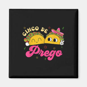 Aimant Annonce de grossesse Cinco De Prego Taco Sombrero