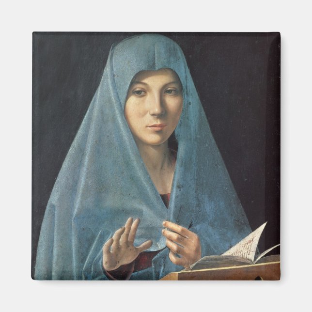 Aimant Annonciation, 1474-75 (huile sur panneau) (Devant)