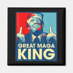 Aimant Anti Biden Le Grand Maga Roi Fun Trump Ultra Mag